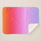 Sherpa Couverture Orange Jaune Rose Violet (Devant (Horizontal))