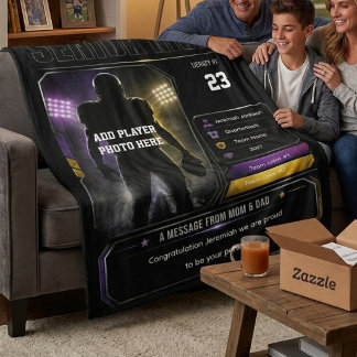 Sherpa Couverture personnalisée de football pour la soiré