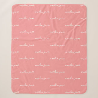 Sherpa Couverture personnalisée pour bébé avec nom répété