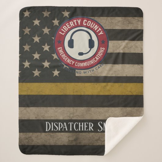 Sherpa Couverture personnalisée pour dispatcher Thin Gold (Devant)