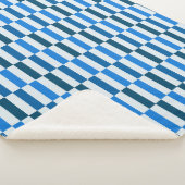 Sherpa Couverture Polaire à Rayures Blue Line Flow (3/4)