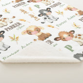 Sherpa Couverture pour bébé de vache personnalisée | Sher (3/4)