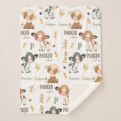 Sherpa Couverture pour bébé de vache personnalisée | Sher (Devant)