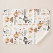 Sherpa Couverture pour bébé de vache personnalisée | Sher (Devant (Horizontal))