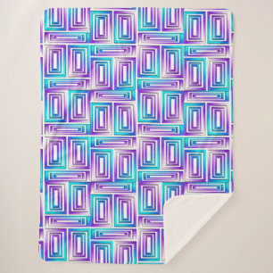 Sherpa couverture rectangulaire géométrique
