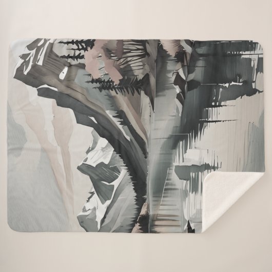 Sherpa couverture TEE Mountain Lake Graphique de s (Devant (Horizontal))