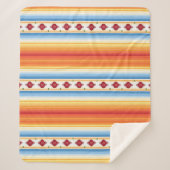 Sherpa Couverture traditionnelle de Serape de Mexicain (Devant)