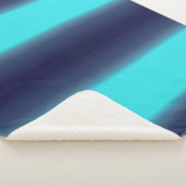 Sherpa Couverture Vagues Bleu Turquoise Magique (3/4)