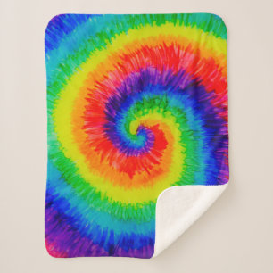 Sherpa Cravate arc-en-ciel - Couverture en polaire