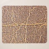Sherpa Cuir naturel couverture texture abstraite, âgée, (Devant (Horizontal))