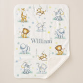 Sherpa Cute couverture bébé jungle (Devant)