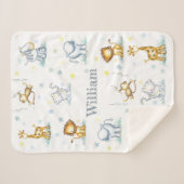 Sherpa Cute couverture bébé jungle (Devant (Horizontal))