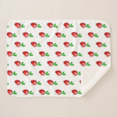 Sherpa Cute Tulip Girl Couverture bébé (Devant (Horizontal))