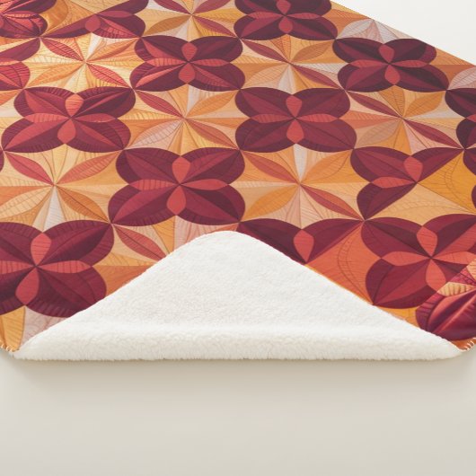Sherpa Découpe Abstraite moderne, Couverture en polaire (3/4)