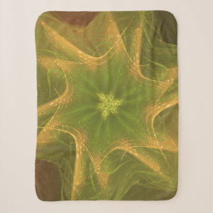 Sherpa Deken Fractal Licht Groen Palet