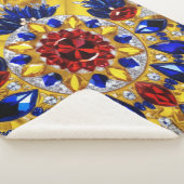 Sherpa Deken met Roemeense Kleuren Ontwerp (3/4)