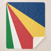 Sherpa Deken met Seychellen Kleuren Design (Voorkant)
