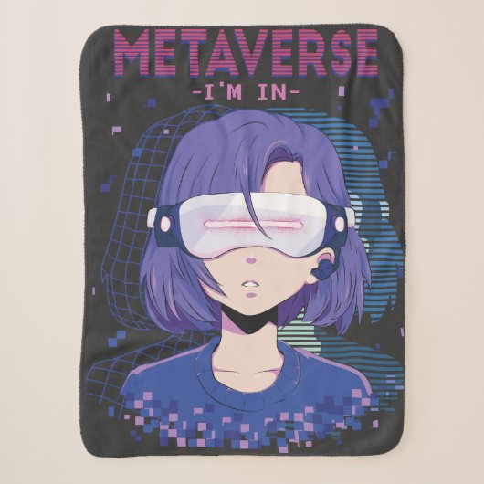Sherpa Fille anime casque de réalité virtuelle couverture (Devant)
