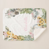 Sherpa Fillette Safari bébé couverture bébé (Devant (Horizontal))