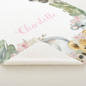 Sherpa Fillette Safari Couverture bébé (3/4)