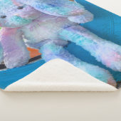 sherpa fleece blanket cute rabbit sherpa deken (3/4)