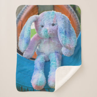 sherpa fleece blanket cute rabbit sherpa deken