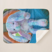 sherpa fleece blanket cute rabbit sherpa deken (Voorkant (horizontaal))