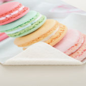 sherpa fleece blanket macarons deken (3/4)