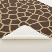 Sherpa Giraffe Peau Couverture bébé Petit (3/4)
