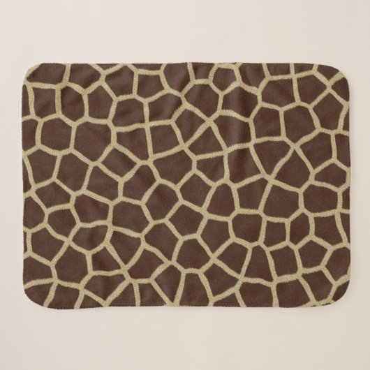 Sherpa Giraffe Peau Couverture bébé Petit (Devant (Horizontal))