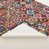 Sherpa Granny Carré Crochet Motif couverture Imprimer (3/4)