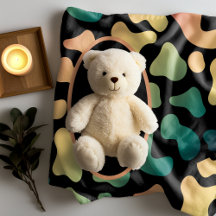 Impression personnalisée de vache verte couverture