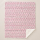 Sherpa Joli en rose : Couverture en fleurs croustillantes (Devant)