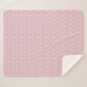 Sherpa Joli en rose : Couverture en fleurs croustillantes
