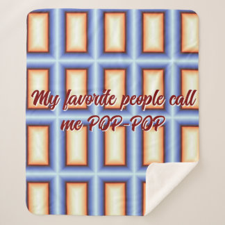 Sherpa Mes gens préférés m'appellent la couverture pop po