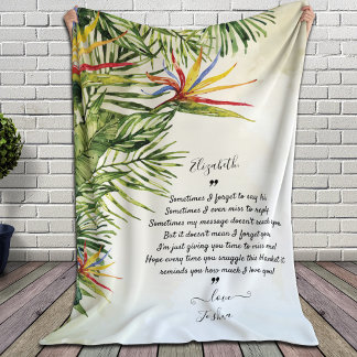 Sherpa Message d'amour Couverture Message personnalisé Tr