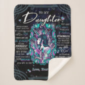 Sherpa Personnalisé À Ma Couverture Fille, (Devant)