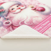 Sherpa Pinkmas couverture Père Noël personnalisée pour le (3/4)