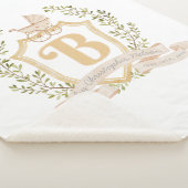 Sherpa Porte bébé Monogramme "B" Pépinière Couverture béb (3/4)