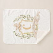 Sherpa Porte bébé Monogramme "C" Pépinière Couverture béb (Devant (Horizontal))