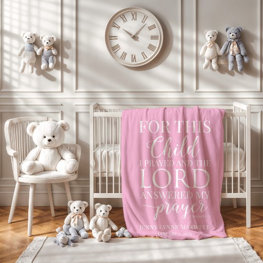 Sherpa Pour cet enfant, j'ai prié une couverture bébé per