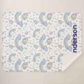 Sherpa Rainbow Blanket Sherpa Deken (Voorkant (horizontaal))