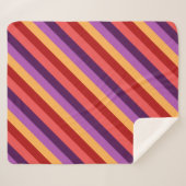 Sherpa Tirages rouge violet cerise Moyen couverture Sherp (Devant (Horizontal))