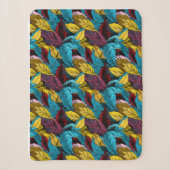 Sherpa une couverture avec un motif feuille (Devant)