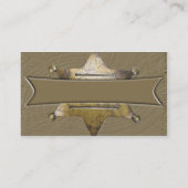 Sherrif Style Carte de visite (Dos)