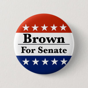 Sherrod Brown opnieuw verkozen in de Amerikaanse S Ronde Button 5,7 Cm
