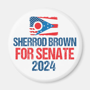 Sherrod Brown voor Senaat 2024 Verkiezing Ohio Vla Magneet