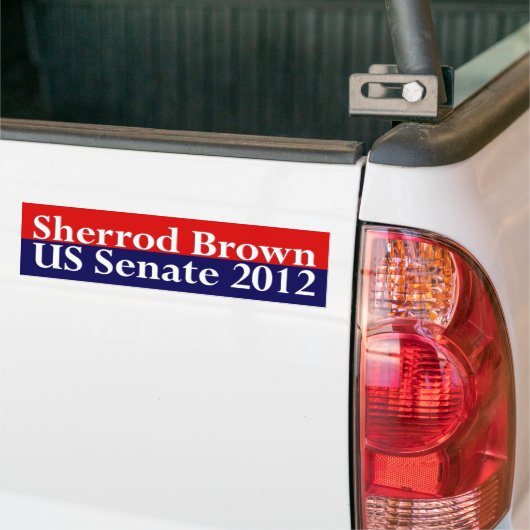Sherrod Brown voor senate bumper sticker (Op Truck)