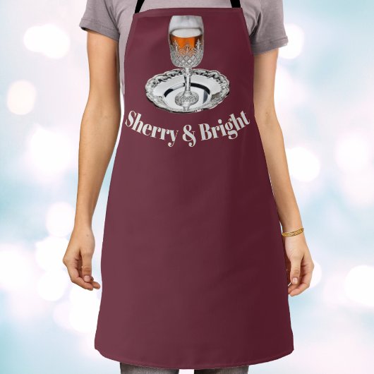 Sherry & Bright Amusant Novelty Christmas Kitchen Schort