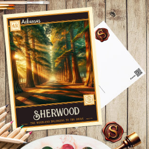 Sherwood, Arkansas   Carte postale Vintage